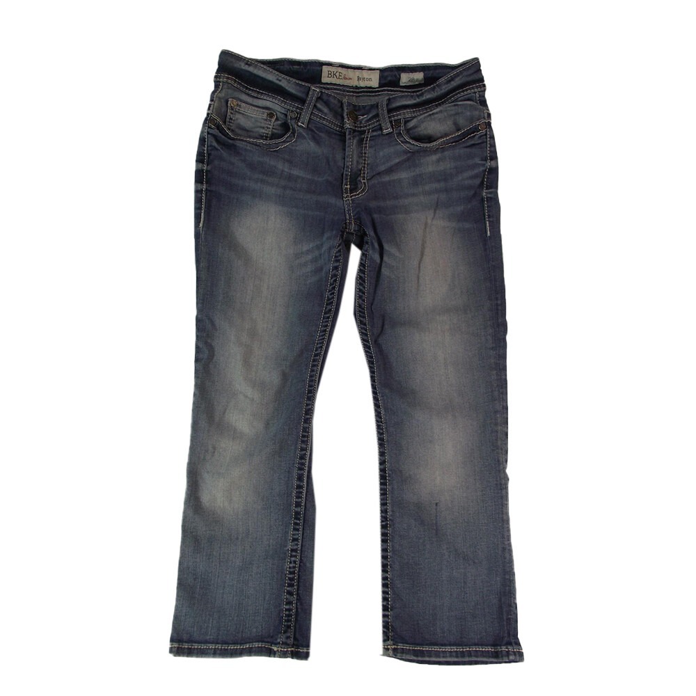 BKE jeans Peyton Capri‎ Women's 28 Factory distressed 32 x 24 denim pants